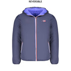 Blue Poliammide Men's Jacket