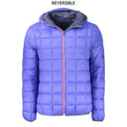Blue Poliammide Men's Jacket