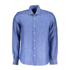 Blu Linen Men Shirt