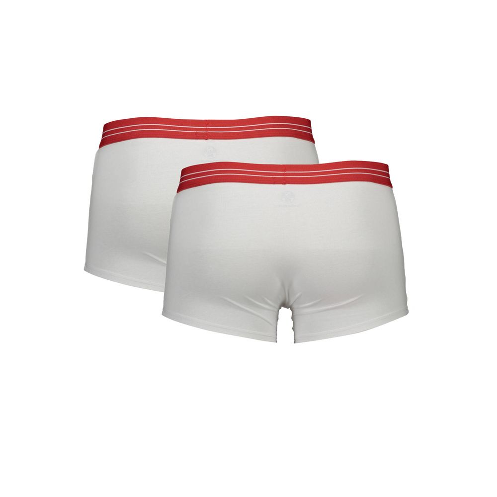 White Cotton Men's Boxer Briefs