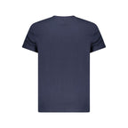 Blue Cotton Men T-Shirt