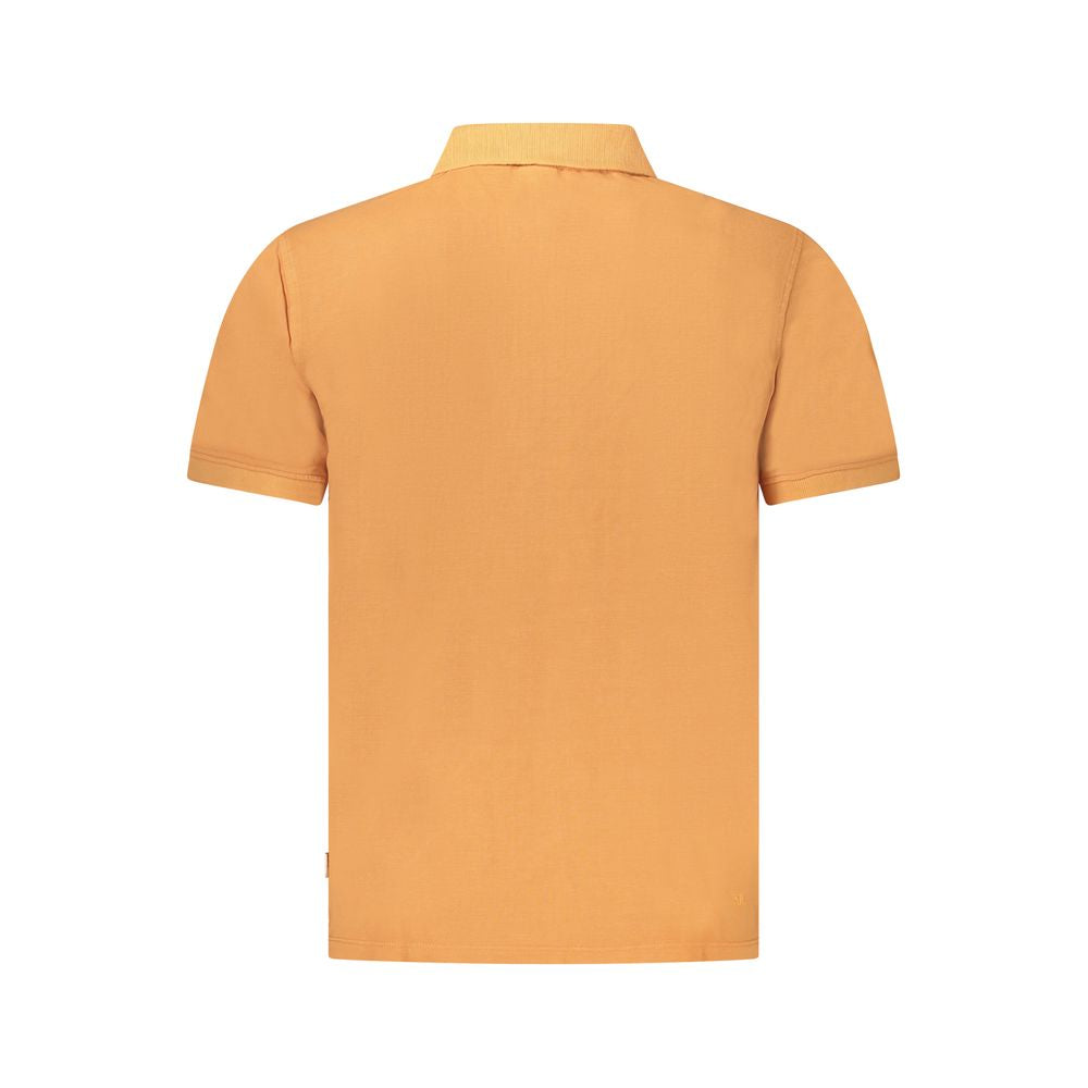 Arancione Cotton Men Polo