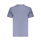 Blue Cotton Men T-Shirt