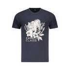 Blue Cotton Men T-Shirt
