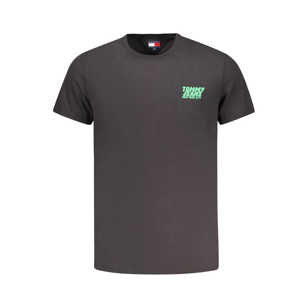 Black Cotton Men's T-Shirt