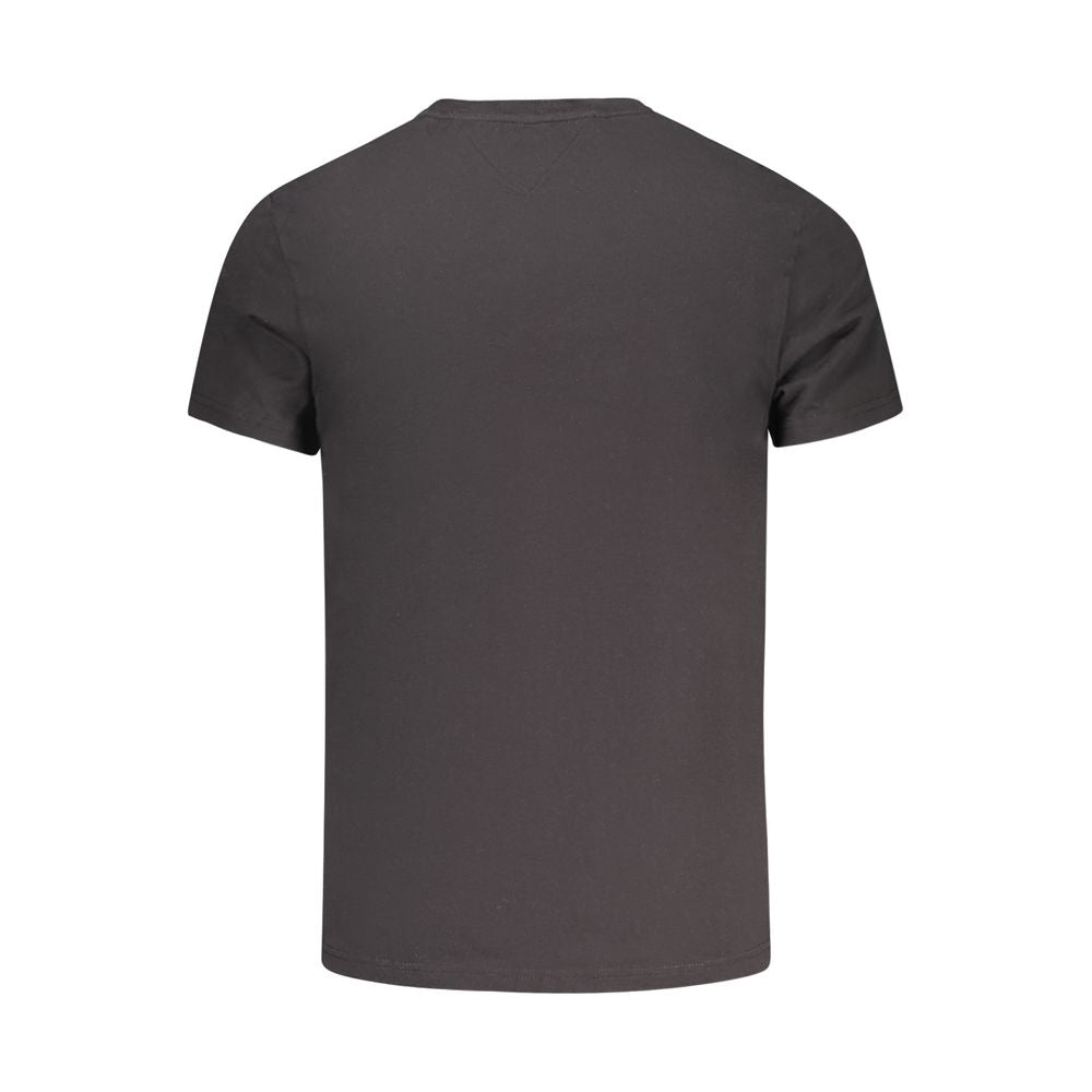 Black Cotton Men's T-Shirt