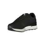 Black Polyurethane Men Sneaker