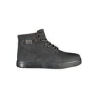 Black Polyurethane Men's Ankle Boot