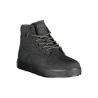 Black Polyurethane Men's Ankle Boot