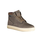 Brown Polyester Men Boot