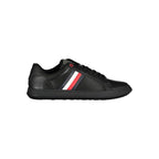 Black Leather Men Sneaker