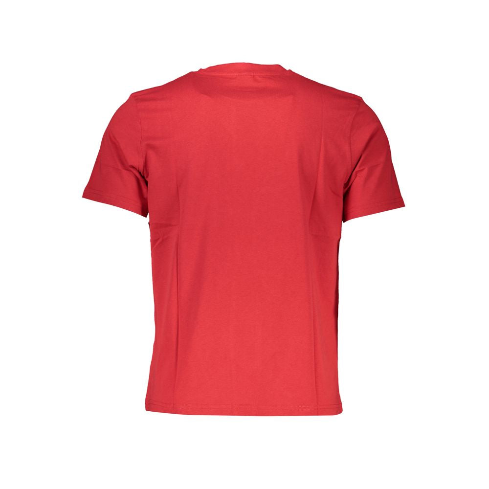 Red Cotton Men T-Shirt