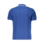 "Blu Cotton Men Polo Shirt"