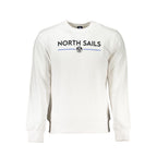 White Cotton Mens Sweatshirt