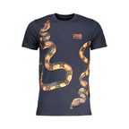Blu Cotton Mens T-Shirt