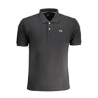 Black Cotton Men's Polo Shirt