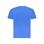 Blue Cotton Men's T-Shirt