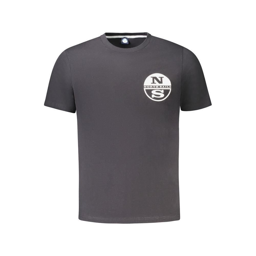 Black Cotton Men's T-Shirt