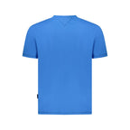 Blue Cotton Men T-Shirt