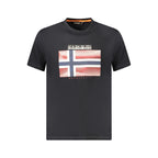 Black Cotton Men's T-Shirt