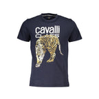 Blu Cotton Men T-Shirt