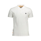 White Cotton Men Polo Shirt