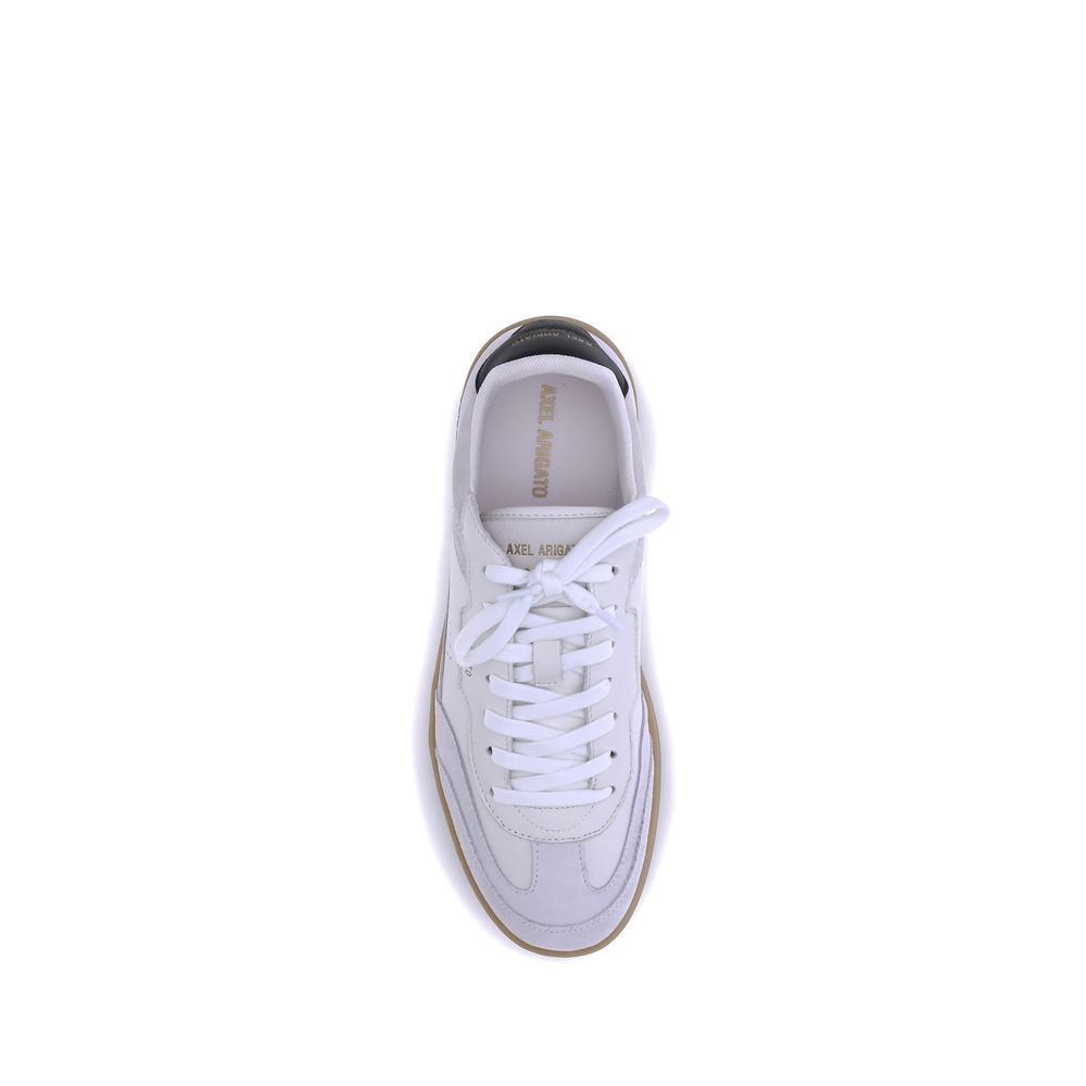 White Calf Leather Bos Taurus Low Top Sneakers