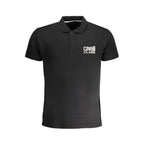 Black Cotton Men's Polo Shirt