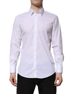 White Cotton MARTINI Long Sleeve Dress Shirt