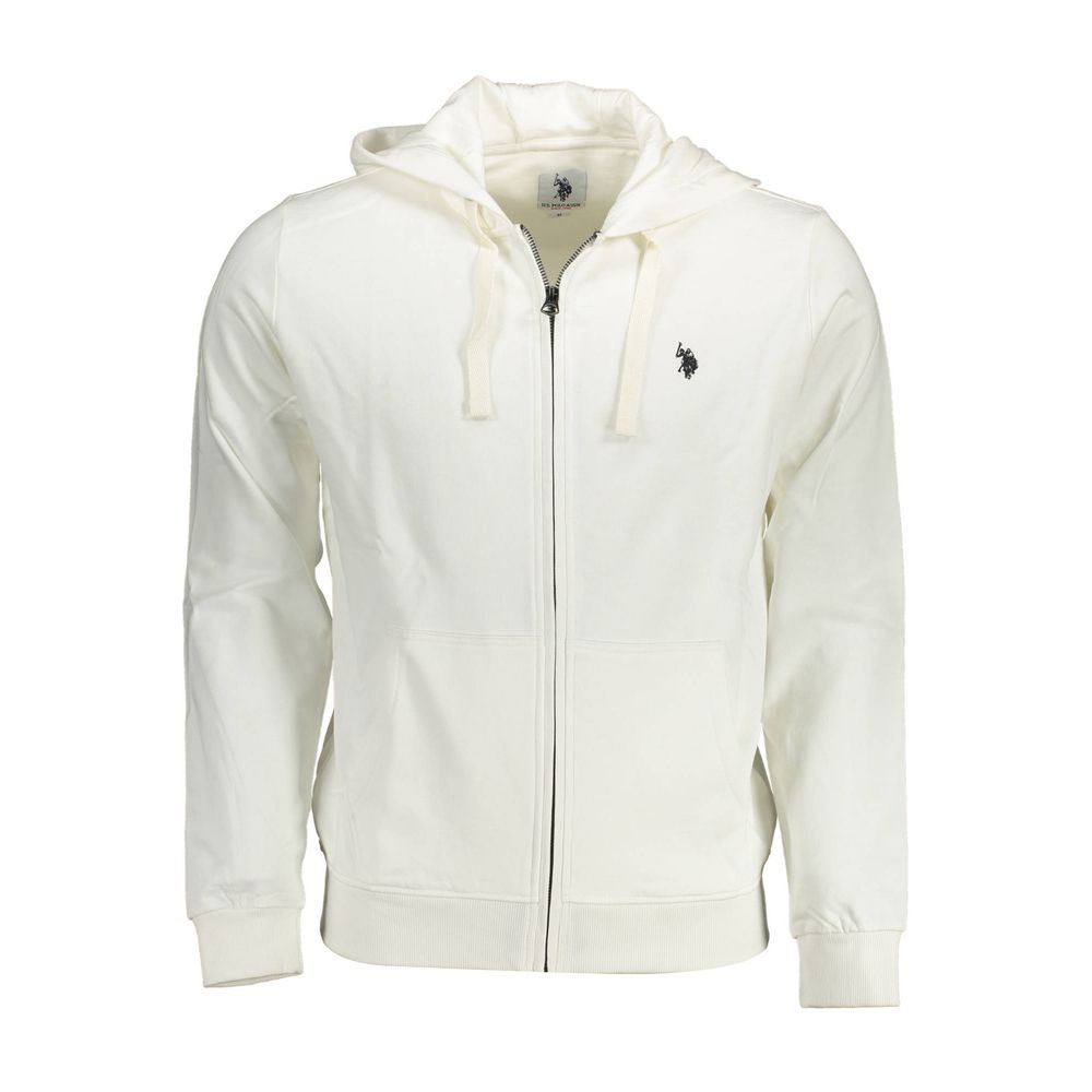 White Cotton Men's Hoodie
