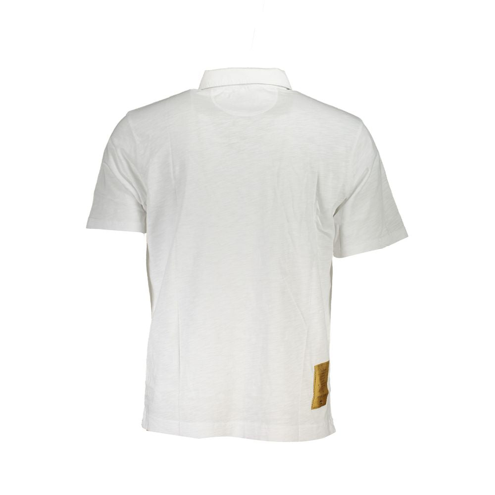 White Cotton Men's Polo Shirt