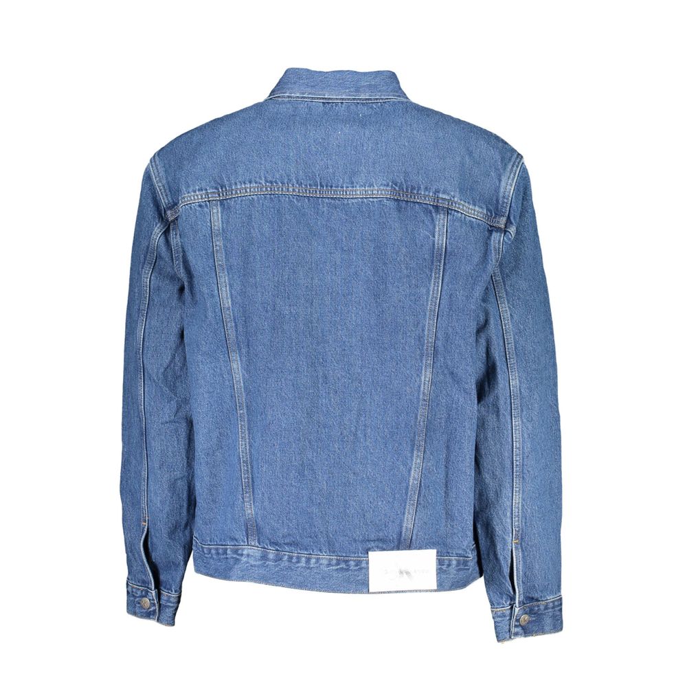 Blu Cotton Men Jacket
