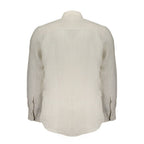 Beige Linen Men Shirt
