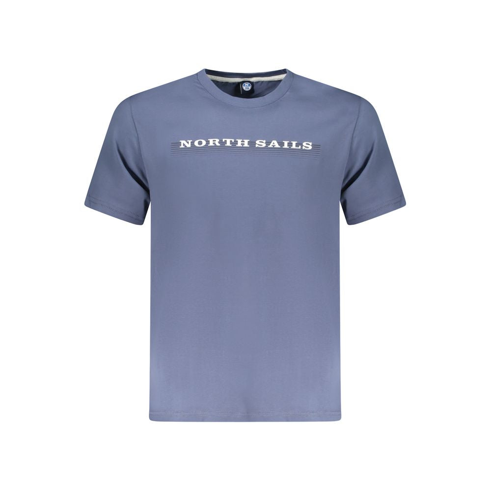 Blue Cotton Men's T-Shirt