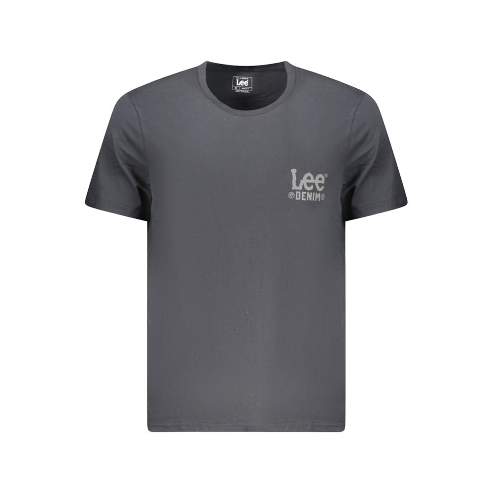 Black Cotton Men's T-Shirt