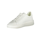 White Polyurethane Men Sneaker