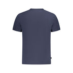 Blue Cotton Men T-Shirt