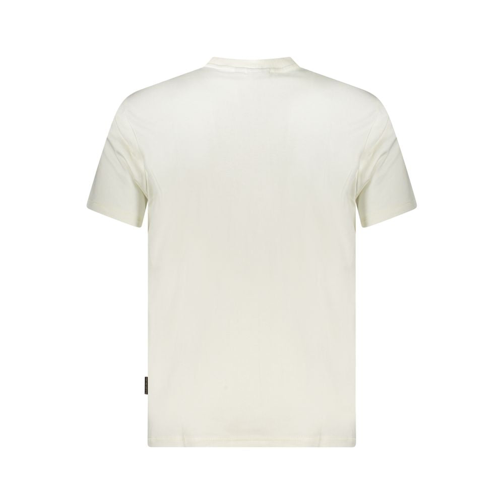White Cotton Men's T-Shirt