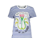 Blu Cotton Women T-Shirt