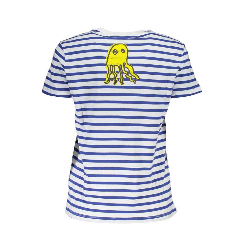 Blu Cotton Women T-Shirt