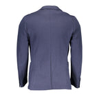 Blue Cotton Men's Jacket