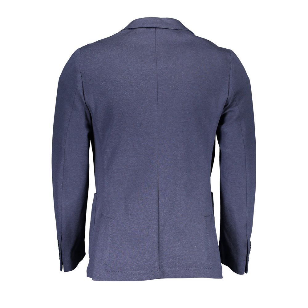 Blue Cotton Men's Jacket