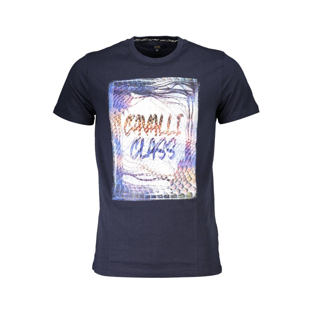 Blue Cotton Men's T-Shirt