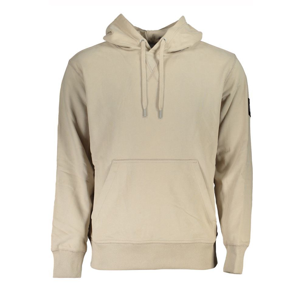 Beige Cotton Men's Sweatshirt