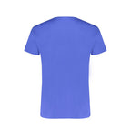 Blue Cotton Men T-Shirt