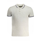 Grigio Cotton Men Polo Shirt