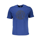 Blue Cotton Men's T-Shirt
