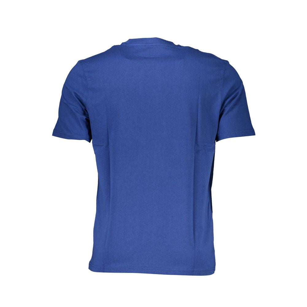 Blue Cotton Men's T-Shirt