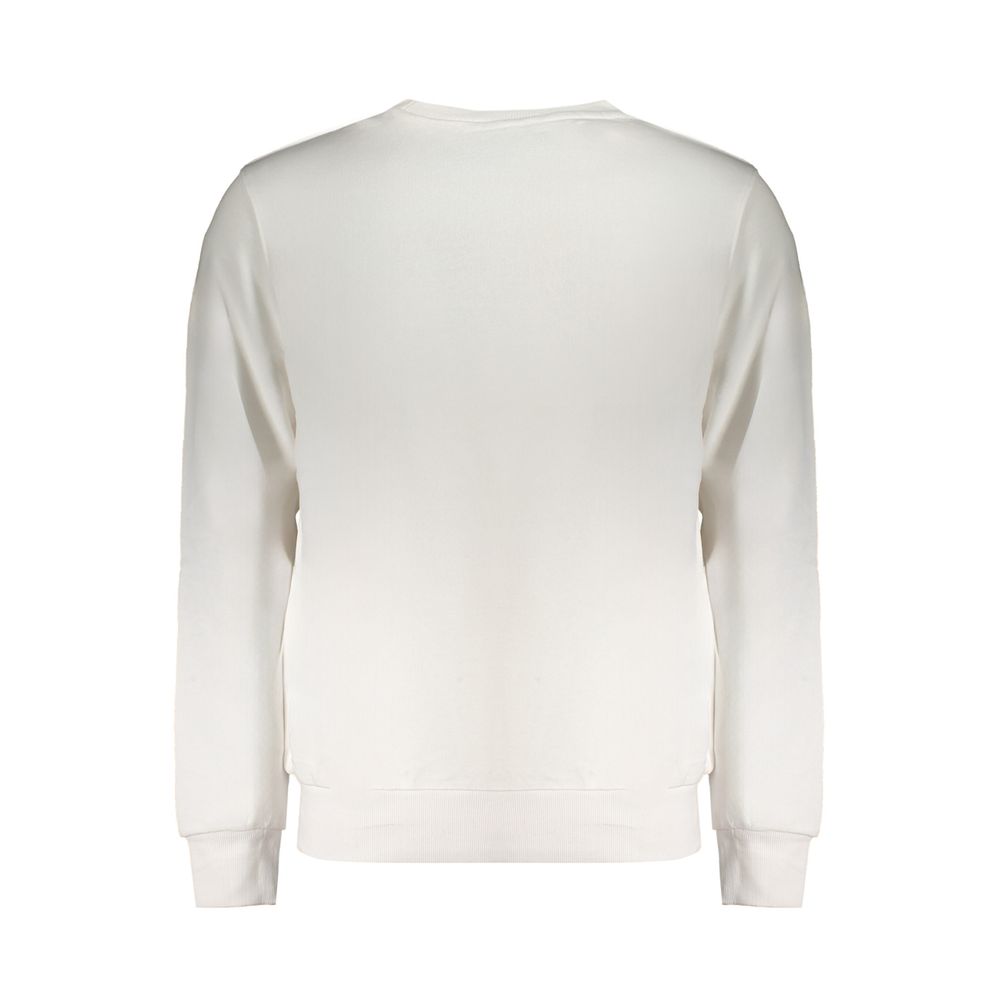 White Cotton Men Sweatshirt