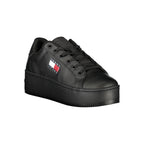 Black Polyurethane Women's Sneaker